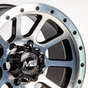 Rin 15 8 6X139.7 Ms LGS37 BLACK MACHINE FACE+BLACK RIVETS ET-10 CB110