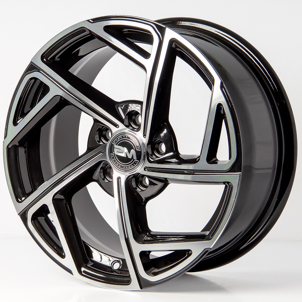 Rin 15 7 5X100 Ms FBX115 BLACK MACHINE FACE ET35 CB57.1