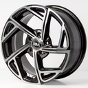 Rin 15 7 5X100 Ms FBX115 BLACK MACHINE FACE ET35 CB57.1