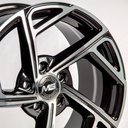 Rin 15 7 5X100 Ms FBX115 BLACK MACHINE FACE ET35 CB57.1