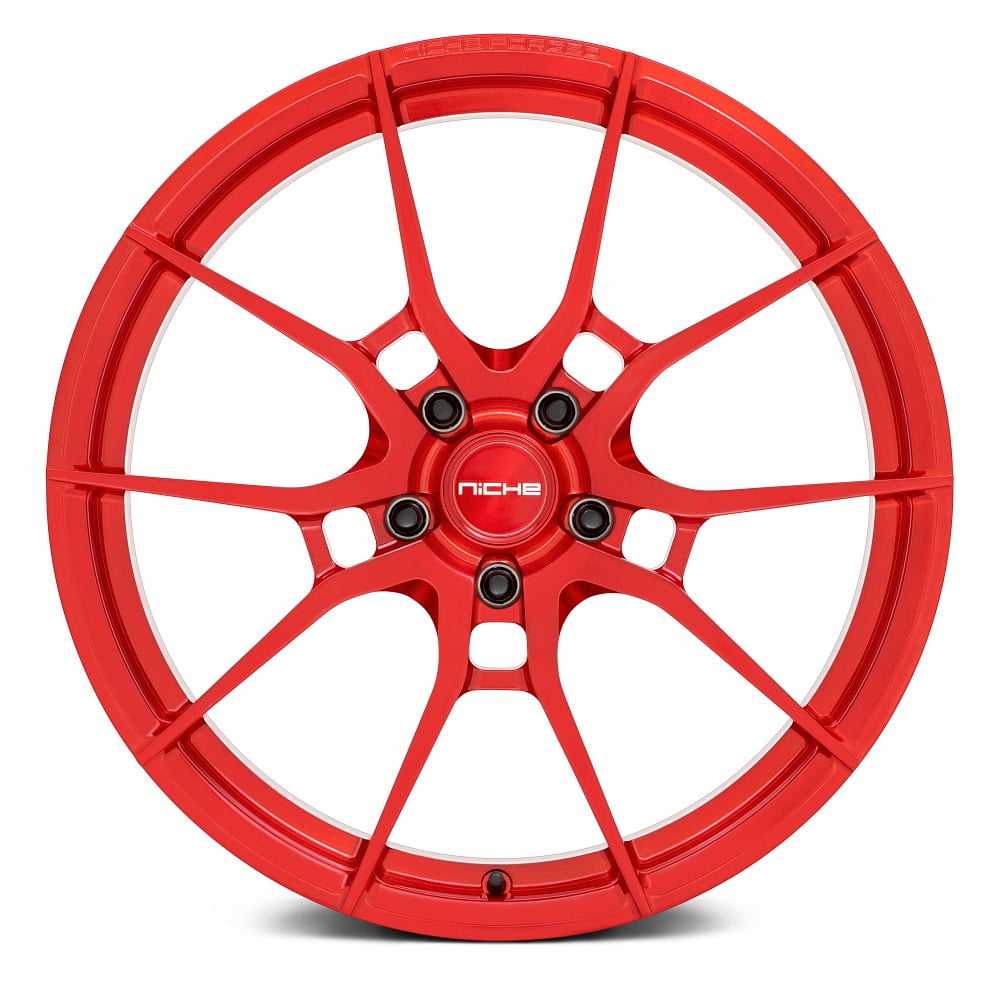 Rin 21 12 5X130 Niche T113-KANAN BRUSHED CANDY RED ET45 CB71.56