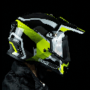 CASCO K4 NEGRO AMARILLO NEON BRILLANTE XL