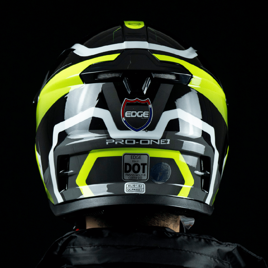 CASCO K4 NEGRO AMARILLO NEON BRILLANTE XL