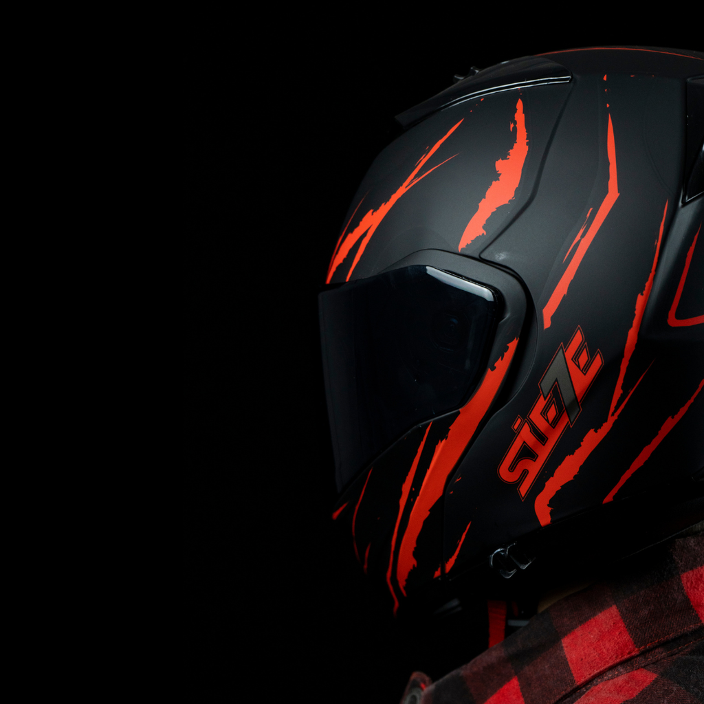 CASCO ABATIBLE STORM KRIPTONITE ROJO XL