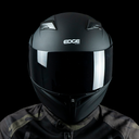 CASCO EDGE BOSS NEGRO SOLIDO MATE XL