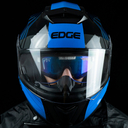 CASCO ABATIBLE JET 2 MX 7 NEGRO AZUL BRILLANTE L