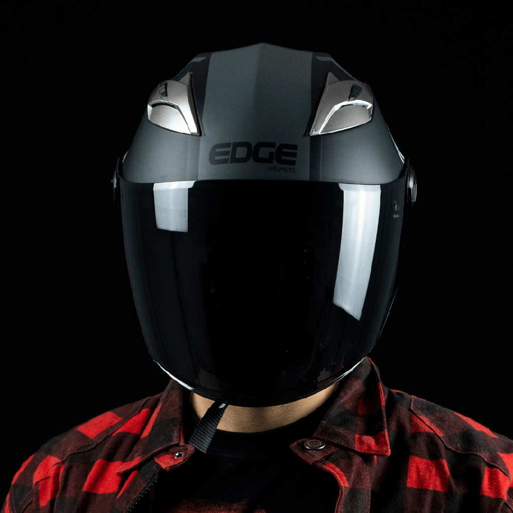 CASCO JAGUAR SEMI INTEGRAL WARRIOR XL VISOR BLACK GREY