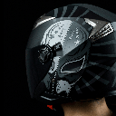 CASCO JAGUAR SEMI INTEGRAL WARRIOR XL VISOR BLACK GREY