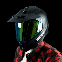 CASCO K4 NEGRO CARBON VISOR TORNASOL XL