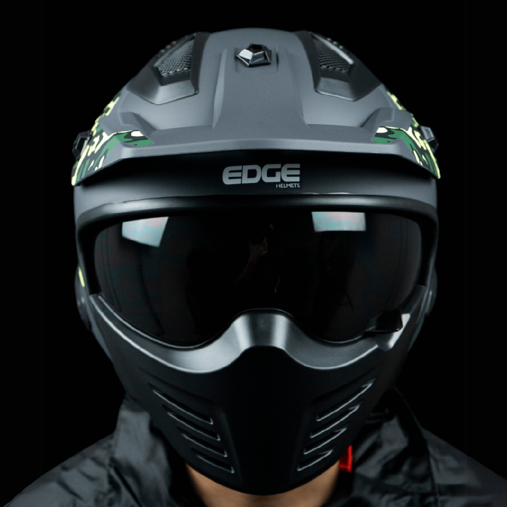 Casco Kombat Camo Verde Mate L
