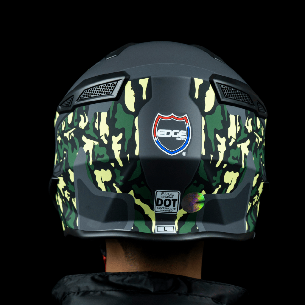 Casco Kombat Camo Verde Mate L