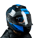 CASCO ABATIBLE JET 2 MX 7 NEGRO AZUL BRILLANTE L