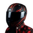 CASCO ABATIBLE STORM KRIPTONITE ROJO L