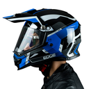 CASCO K4 NEGRO AZUL BRILLANTE L