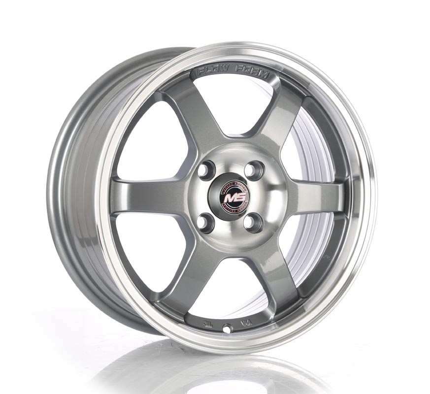 Rin 15 6.5 4X100 Ms 4346 GUN METAL/MACHINE CENTRAL AND LIP ET38 CB67.1