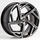 Rin 15 7 5X100 Ms FBX115 BLACK MACHINE FACE ET35 CB57.1