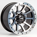 Rin 15 8 6X139.7 Ms LGS37 BLACK MACHINE FACE+BLACK RIVETS ET-10 CB110